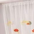 thumbnail image 4 of Curtains and Drapes, Rod Pocket & Back Tab semitransparent with Light Through Vertical Window Treatments for Sliding Glass Door & Living Room (Include Telescopic Rod), 4 of 7