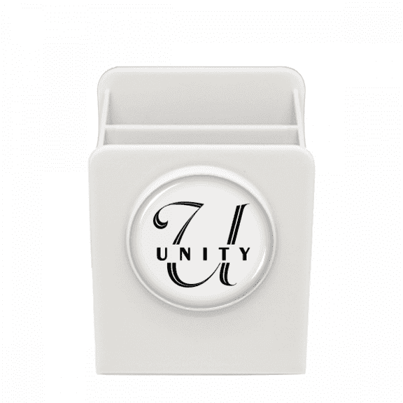 Letter Expression Unity Art Deco Fashion Desk Pencil Holder Cup Pen Organizer