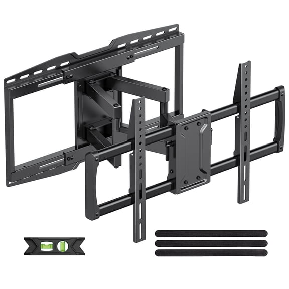 USX MOUNT Full Motion TV Wall Mount for 42 to 90 inch with Tilt and Swivel, Articulating 6 Arm Support TV up to 150lbs, Max VESA 600 x 400mm, 12″/16″/18″/24″ Wood Studs