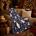 thumbnail image 3 of Ghost Pumpkin Scene Ghosts And Pumpkins Spooky Holiday Art Halloween Lovers Playful Harvest Motif Warm Flannel Blanket, Halloween Gift for Living Room and Family Room Home Decor, 3 of 9