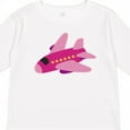 thumbnail image 4 of Inktastic Girls Pink Airplane Pilot Girls Long Sleeve Toddler T-Shirt, 4 of 5