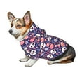 thumbnail image 6 of Uemuo white Skull Flower for Winter Dog Hoodie Sweatshirts with Pockets Warm Dog Clothes for Small Dogs Chihuahua-XX-Large, 6 of 8