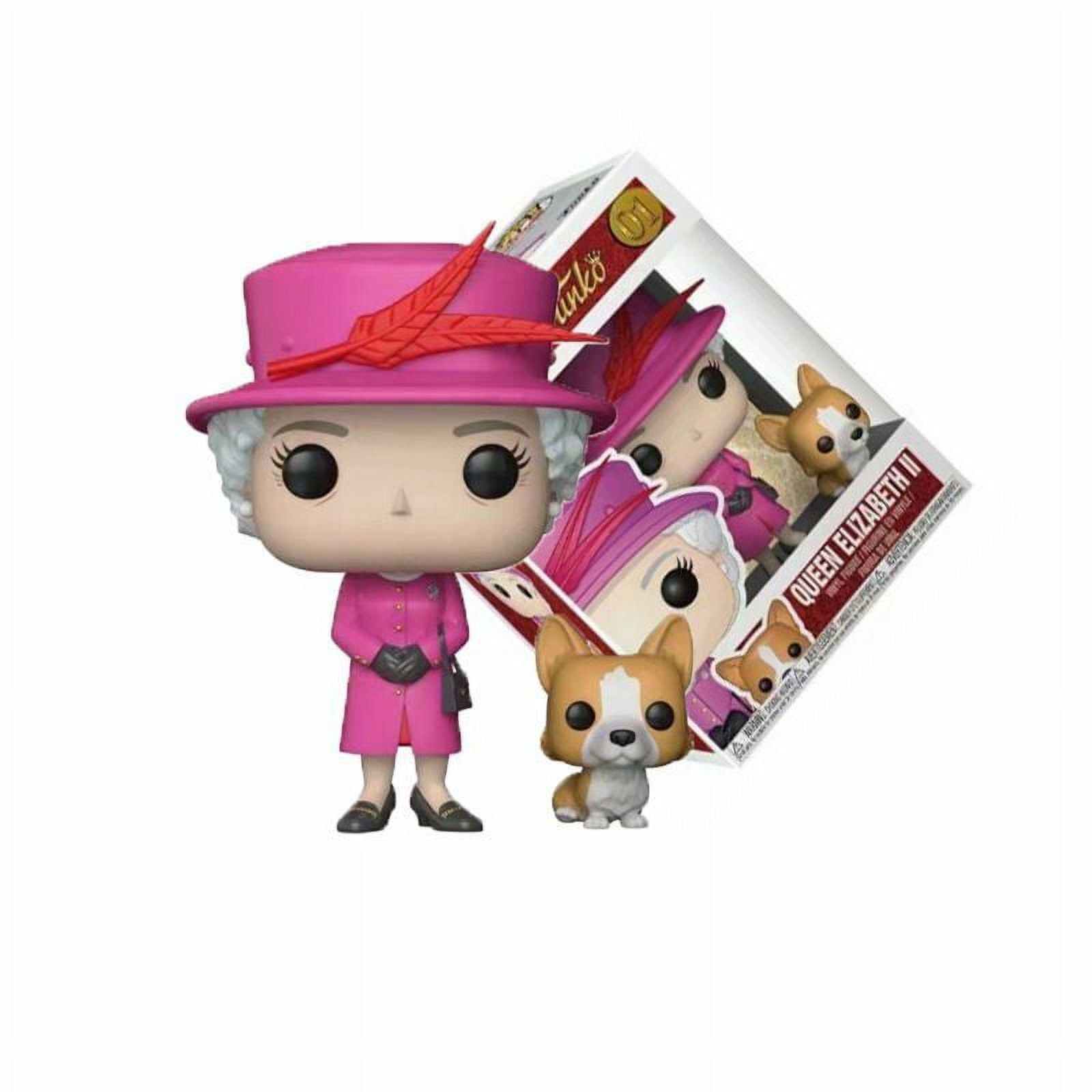 FUNKO POP Queen Elizabeth II With Corgi Dog Exclusive PVC Figures Royalty Statue Walmart