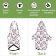 thumbnail image 5 of Goofa Poodle Dog Pattern Small Dog Sweater Hoodies Pet Grey Hooded Soft Fleece Sweatshirts with Pocket Fall Winter Puppy Cat Sweaters Warm Clothes-X-Small, 5 of 8