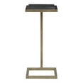 thumbnail image 3 of Uttermost Contemporary Metal Accent Table with Marble Top in Gold/Black, 3 of 5