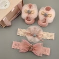 thumbnail image 2 of 3Pcs Baby Diadema Calcetines Conjunto Niñas Encaje Flor Niños Accesorios Para El Cabello (Sin Caja) Gao Jiahui unisex, 2 of 2