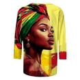 thumbnail image 4 of Xuyuer Black History Shirts Women Black History Month T-Shirt Print Round Neck Casual And Loose Tee Tops African American Shirts, 4 of 5