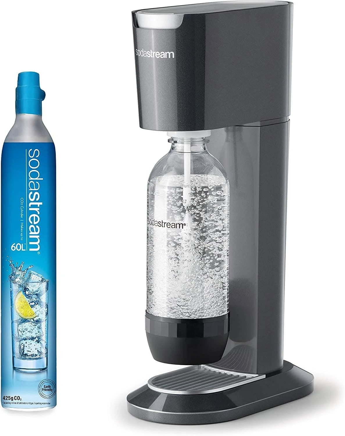 SodaStream Genesis Sparkling Water Maker, Black and Silver