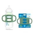 thumbnail image 3 of Dr. Brown's Wide-neck Baby Bottle Handles, 100% Silicone, Green, 1-Pack, 3 of 7