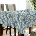 thumbnail image 3 of JSTEL Daisy Flower Print Table Cloth Square 54 x 54 Inch Tablecloth Anti Wrinkle Table Cover for Dining Kitchen Parties, 3 of 6