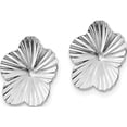 thumbnail image 2 of 14K White Gold Fancy Earring Jackets (7 X 7) Made In Puerto Rico h846, 2 of 5