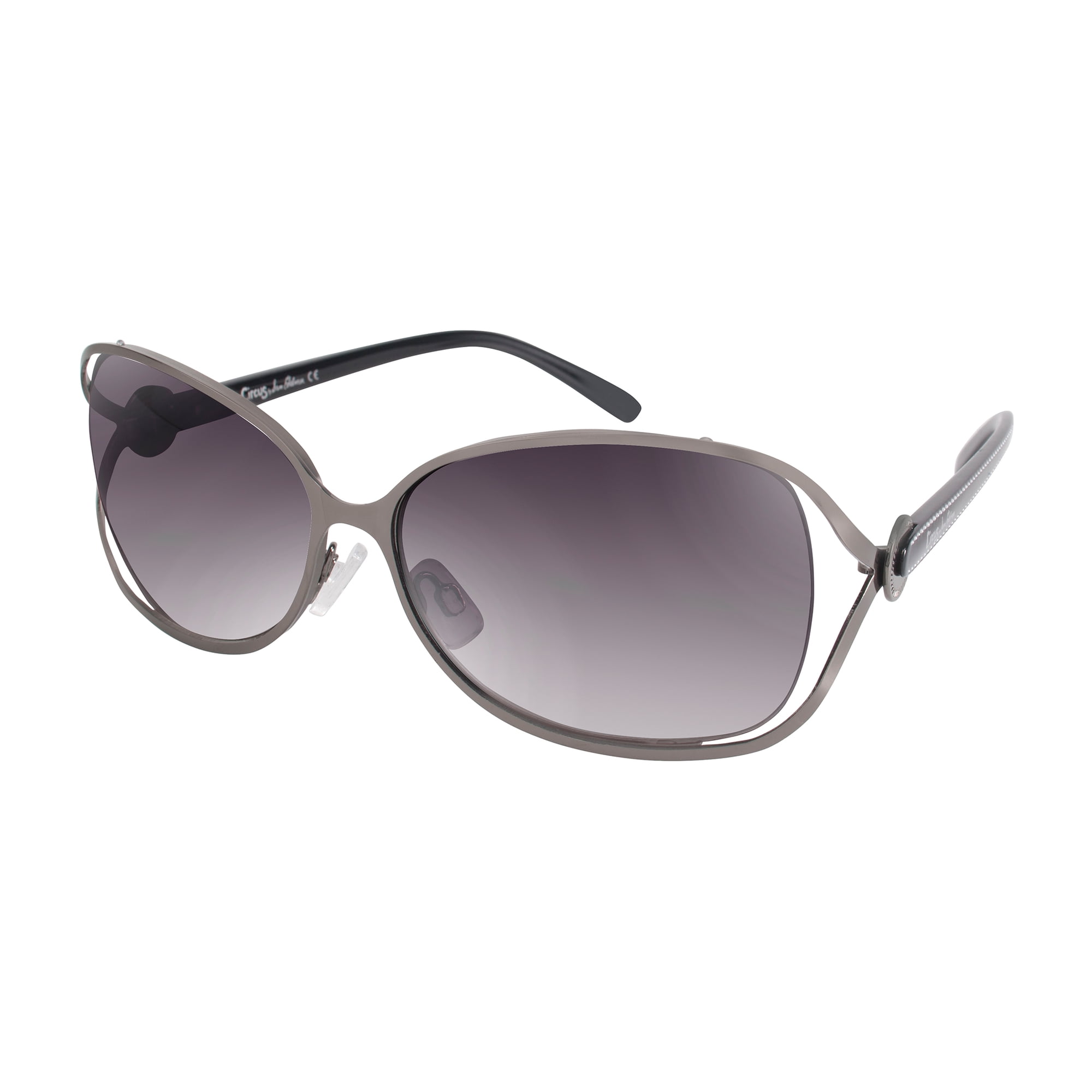 Circus NY by Sam Edelman Women s CC183 Metal UV400 Protective Rectangular Fashion Sunglasses  62mm