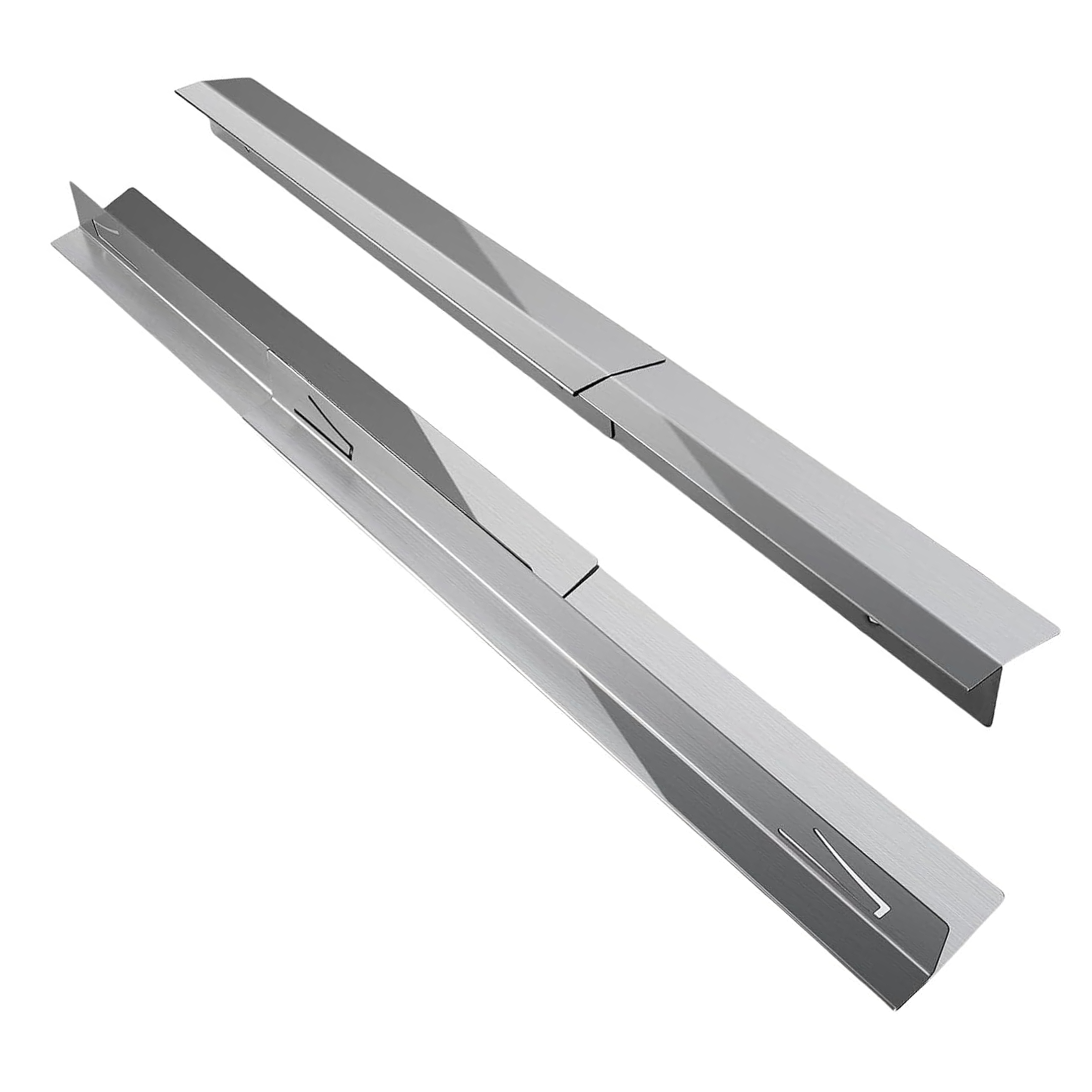 2 Pack Stainless Steel Stove Gap Covers, Stove Gap Filler for Kitchen for Kitchen, Adjustable Length 13.8" to 27.5" (T Shape, Sliver)