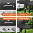 thumbnail image 4 of LHRIVER 2 Burner Gas Grill with Side Table, Portable Outdoor Barbecue Cooking BBQ, 20000BTU, 4 of 7