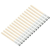 Uxcell Pencil Extenders, 15 Pack Wooden Handle Drawing Shading Art Adjustable Pencil Holder Extender, Wood Color