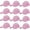 Baby Pink, variant on Wholesale 12-Pack Plain Baseball Cap Adjustable Solid Blank Curved Sun Visor Ball Hat White