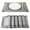 Silvery, variant on 4/6/8PCS Square Placemats, Solid Color Plastic Table Mats for Plates, Bowls, Coffee Tables, Dining Tables, Kitchen, Parties and Home Decoration