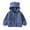02-Blue, variant on Ecqkame Girls Boys Winter Fleece Jackets Cute Shaped Hooded Outerwear Zipper Long Sleeve Warm Thickened Coat Pink 12 Months