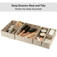 thumbnail image 4 of 7-Piece Braided Polyester Drawer Divider Set - Beige, 4 of 8