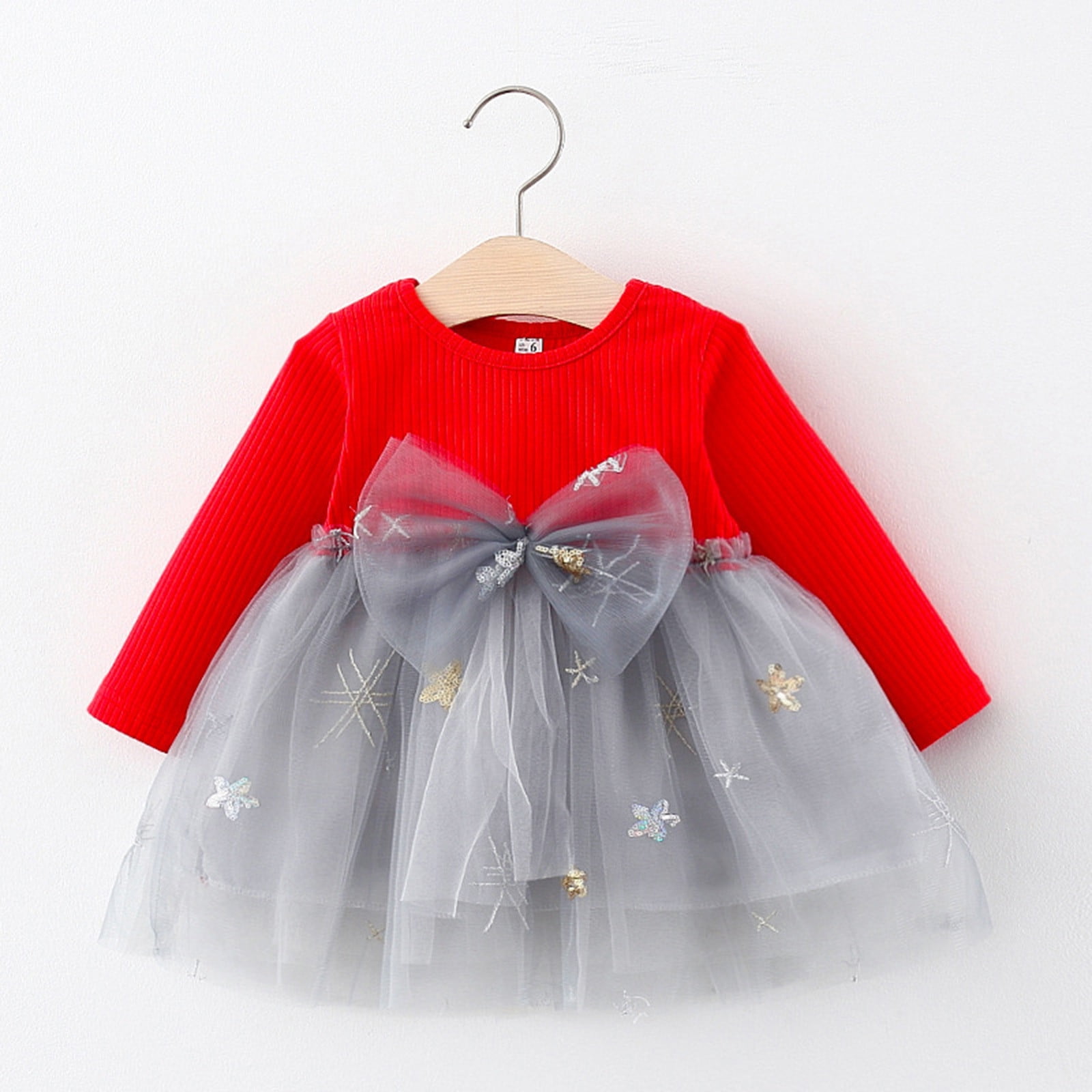 Kids Cartoon Bunny Dress Baby Girl Princess Patchwork Sweatshirt Tulle Clothes