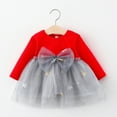 thumbnail image 2 of TAIAOJING Toddler Girls Tulle Clothes Baby Kids Patchwork Princess Bowknot Dress Knit Girls Dress&Skirt For 0-6 Months, 2 of 4