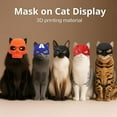 thumbnail image 4 of Cat Bat Mask Halloween Costumes Accessories for Cats, Cat Bat Cosplay Apparel (Medium, Black Bat), 4 of 10