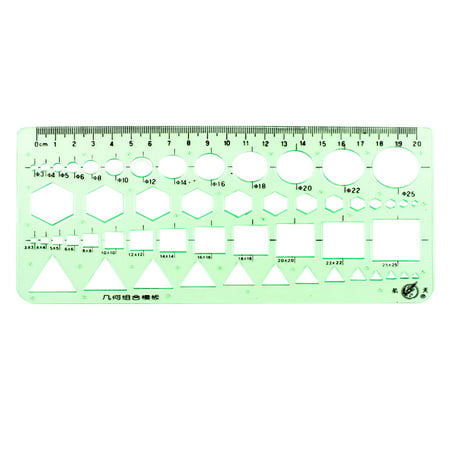 Unique Bargains Stationery Drafting Drawing Geometric Combine Template Ruler