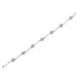 thumbnail image 4 of Haus of Brilliance .925 Sterling Silver 1.0 Cttw Womens Round cut Lobster Claw Clasp Diamond Cluster Miracle-Set Station & Twisted Bar 7" Tennis Bracelet (H-I Color, I1-I2 Clarity), 4 of 7