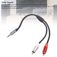 thumbnail image 3 of 3.5mm Sound Y Splitter Cord, Gold Plated Adapter 30cm Clear Sound 3.5mm Sound Y Splitter Extension Cable Easy Connection  for MP3 Player, 3 of 7
