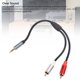 thumbnail image 3 of Cable de extensión del Divisor y de Sonido y de 3.5 mm, sonido de 3.5 mm Cable de cable de cable de Oro Sonepter Corrado Clear 30 cm para Teléfono Inteligente, 3 of 7