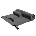 thumbnail image 1 of Toalla de gimnasio ideal para hacer ejercicio - Toalla de algodón suave y absorbente - Sin microfibras sintéticas ni plásticos - Toalla para el sudor para gimnasio, fitness, deportes, yoga, gris, 1 of 2