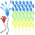 thumbnail image 1 of 50PCS Sticky Hands Elastic Sticky Palms Assorted Multi Color Stretchy Wacky Fingers Toddlers Relieve Stress Fun Toy, 1 of 9
