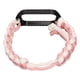 thumbnail image 5 of Funda protectora para correa de reloj Paracord 2 en 1 compatible con Redmi Band 2 Smartwatch rosa y blanco, 5 of 14