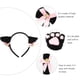 thumbnail image 4 of 1 juego de diadema con orejas de gato, pajarita, pajarita, disfraz de Cosplay de gato para dama, niña, 4 of 6