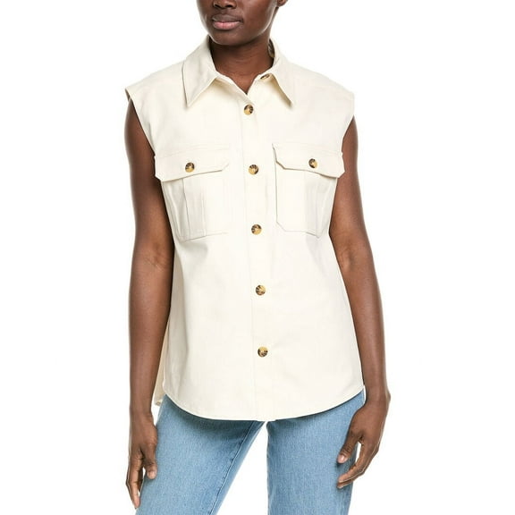 Nicholas womens  Adelpha Utility Vest, 2, White