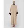 thumbnail image 4 of Beige - Black - Unlined - Abaya - Refka, 4 of 5