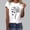 White #6, variant on Guluxicc Womens Graphic T Shirts Crew Neck Casual Classic Comfy Trendy T Shirts for Women