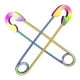 thumbnail image 4 of Pendientes de mujer con imperdible de acero inoxidable. Multicolor, 4 of 5