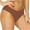 Coffee, variant on WREESH Women's Twist-Front Bikini Bottoms - Moderate High Cut Ruched Swimsuit Bottom for Pool & Beach Black