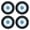 Blue[cite: 1], variant on BIMZUC 4Pcs RC Car Tire 1/10 Aluminium Alloy Hub Rubber Wheel Set Replacement Blue[cite: 1], 6.30 inches / 16 cm