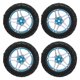 thumbnail image 1 of Drift Wheel Set, RC Car Tire Grip Aleación De Aluminio Goma 5 Poke Para Reemplazo ANGGREK Azul, 1 of 8