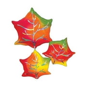 30 inch Iridescent Leaves Anagram Foil Mylar Balloon - Party Supplies Decorations