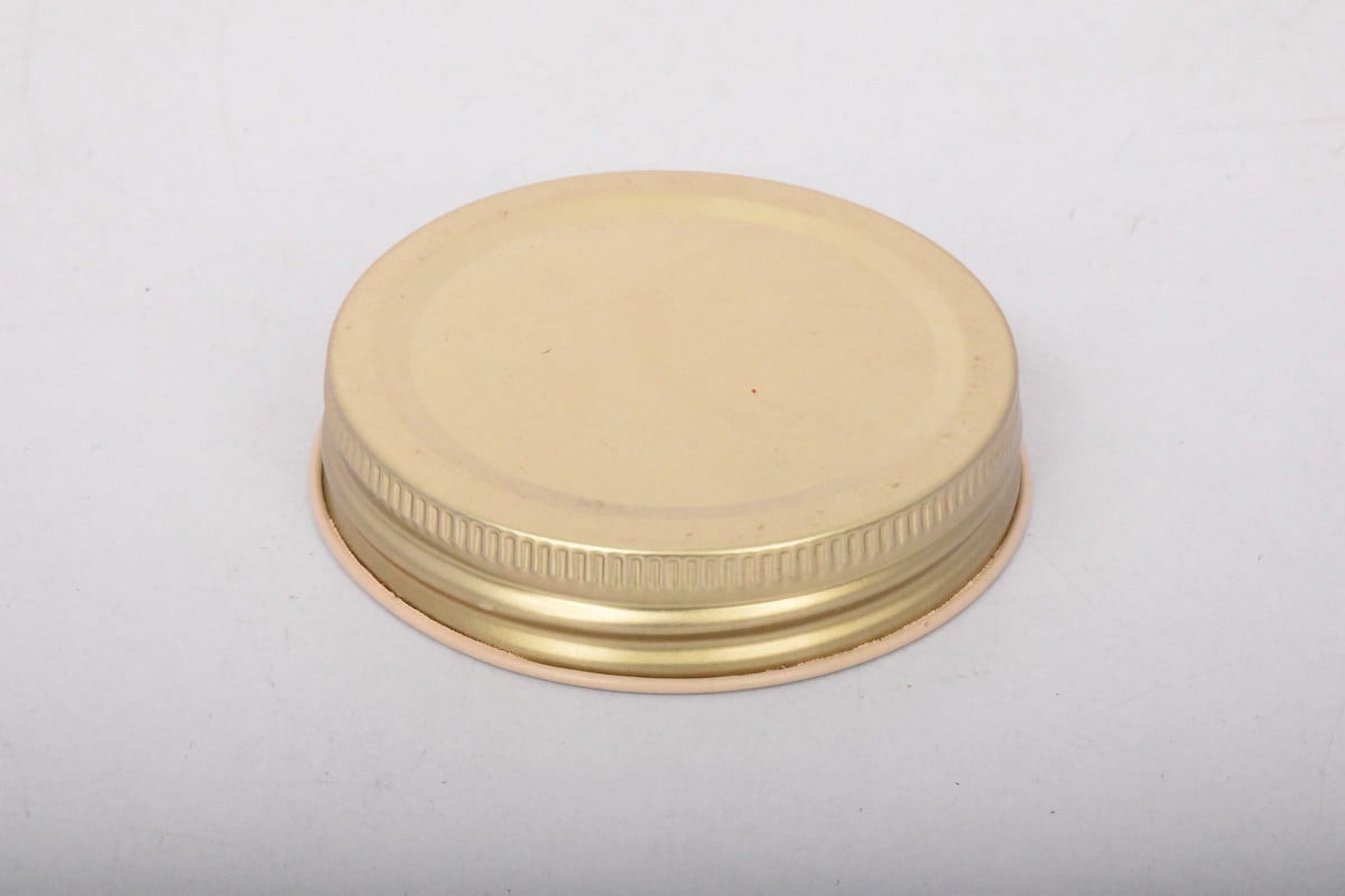 (6 pack) Mainstays 6-Pack Metal Mason Jar Lids - Wide Mouth, One-Piece Reusable Canning Jar Lids with Screw-Top for Pantry Storage and Crafts, Fits All Brands Wide Mouth Mason Jars