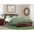 thumbnail image 2 of Bowery Hill Solid Wood Queen Bed with Footboard in Walnut, 2 of 3