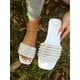 thumbnail image 1 of Women's Fashionable Luxurious Pearl Decoration Slippers With A Single Strap, Casual, Comfortable, Classic French Design, Beaded, Open Toe, Flat Sole,, 1 of 4