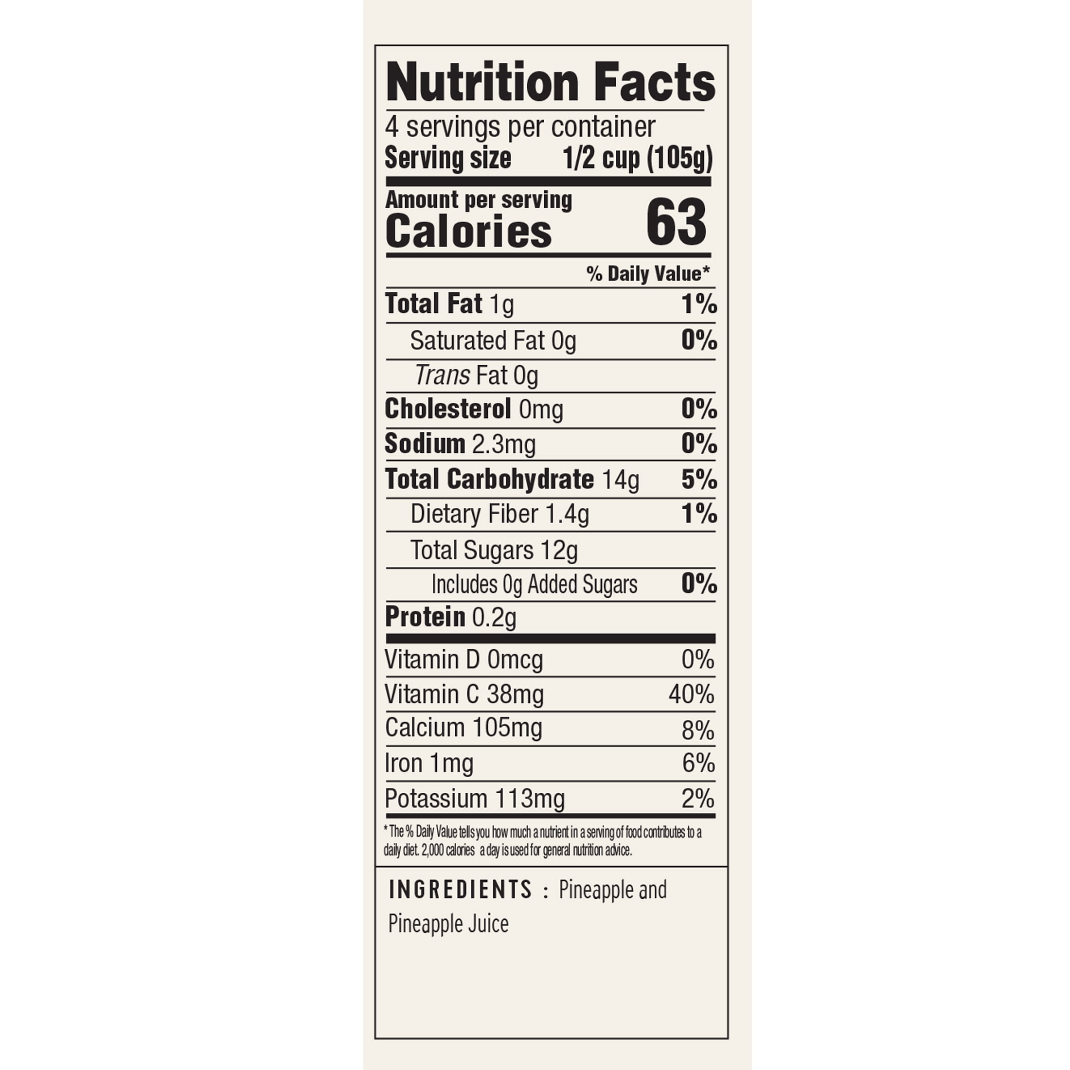 (3 pack) Golden Farms Unsweetened Conventional Crushed Pineapple, 14 Oz Can