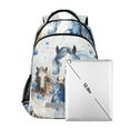 thumbnail image 7 of ALAZA Blue with Horses Backpack Elementary School Bag Bookbag Travel Rucksack, 7 of 7