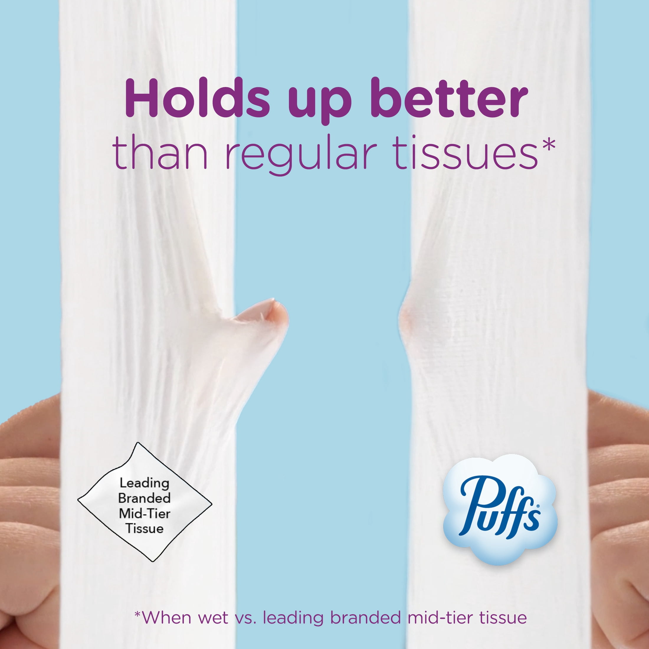 (18 pack) Puffs Ultra Soft Non-Lotion Facial Tissue, 1 Mega Cube Box, 72 Facial Tissues per Box