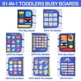 thumbnail image 4 of Tablero Ocupado Tablero ocupado de fieltro para niños, habilidades básicas para la vida, tableros de aprendizaje, juguetes, regalo (azul real), 4 of 7