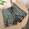 thumbnail image 7 of Guluxicc Carnival Sequins Shorts for Women Stretch Elastic Waist Vocation Holiday Party Shorts, M, 7 of 7